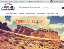 Tablet Screenshot of americaneurop.com